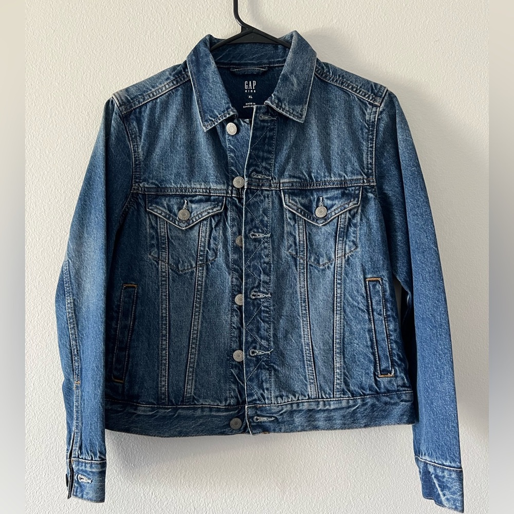 NWT GAP Kids Dark Blue Denim Jacket